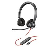 POLY 3320 Căști Prin cablu Bandă de fixare pe cap Apeluri/Muzică USB tip-C Negru
