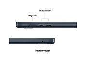 Laptop Apple MacBook Air 13 MW123RO/A, 13.6 inch 2560 x 1664, Apple M4 10-Core (10 C / 10 T), 16 GB RAM, 256 GB SSD, Apple 8-core GPU, Mac OS, Midnight