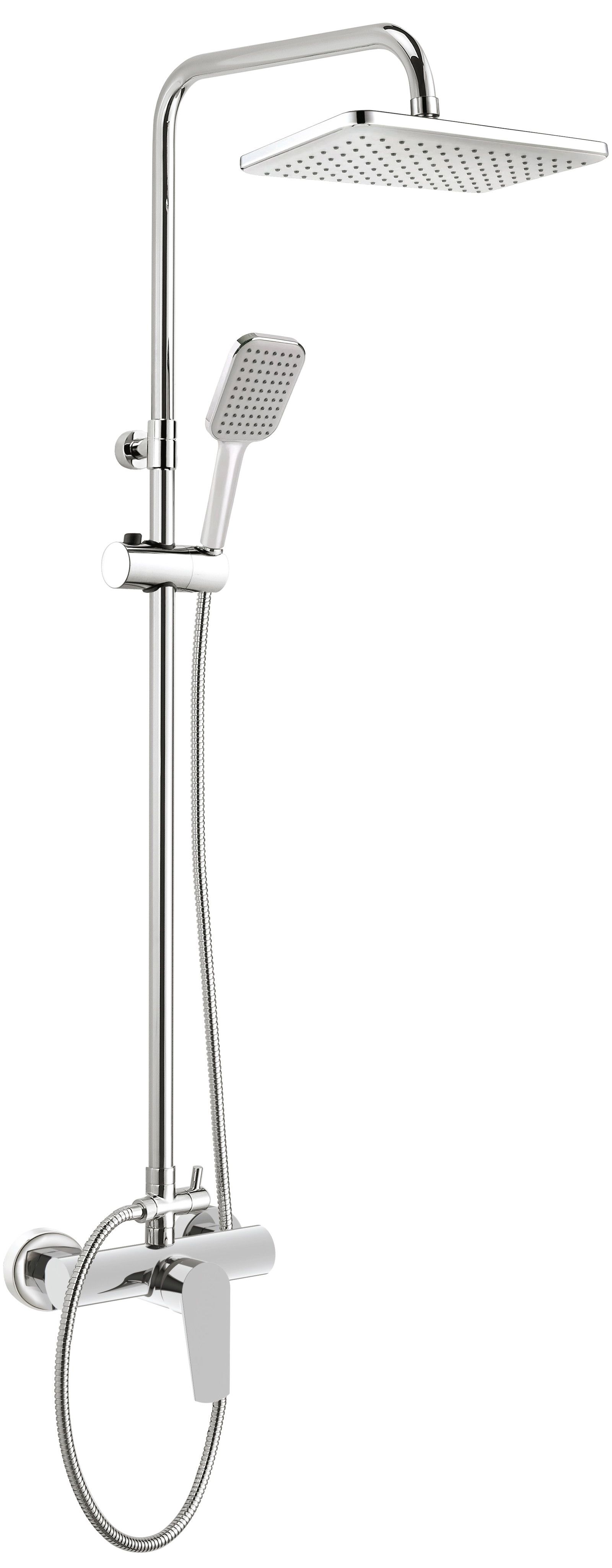 Rain shower with shower faucet