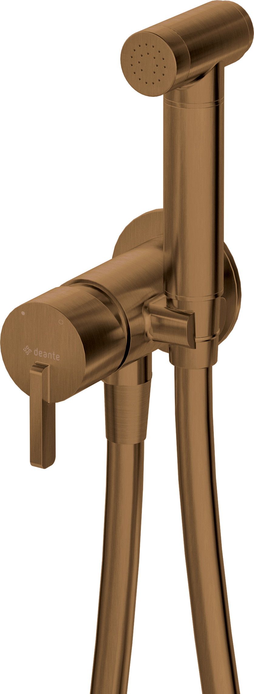 Concealed bidet mixer with bidetta receiver