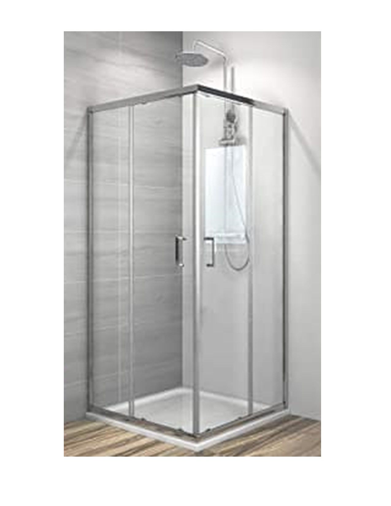 Square shower enclosure 90 cm