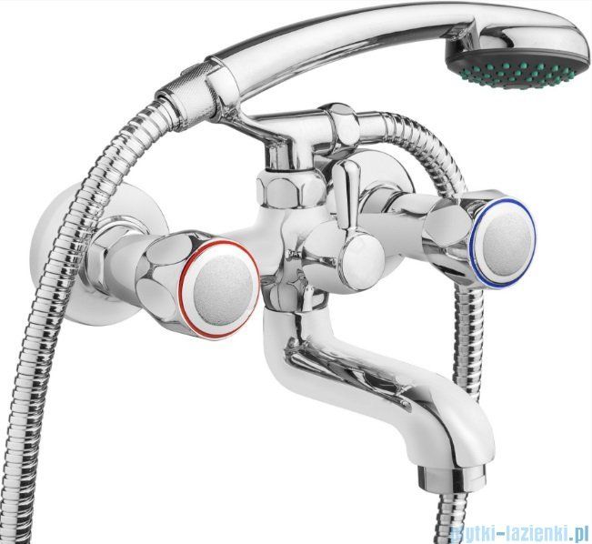 Bathtub mixer with shower set
