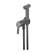 Concealed bidet mixer with bidetta shower head
