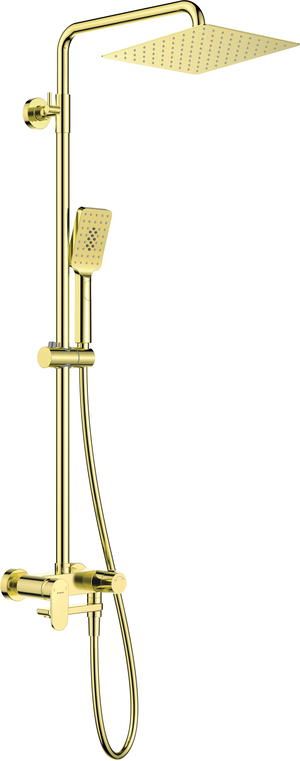 Shower head with bathtub mixer - movable spout