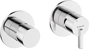 Shower mixer with shower switch - horizontal