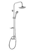 5-function shower head - with mixer tap