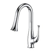 Foldable bath and washbasin spout - 215 mm