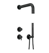 Concealed shower set with hand shower