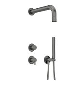 Concealed shower set with hand shower
