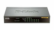 SWITCH PoE D-LINK  8 porturi 10/100Mbps (4 PoE), IEEE 802.3af, carcasa metalica, 