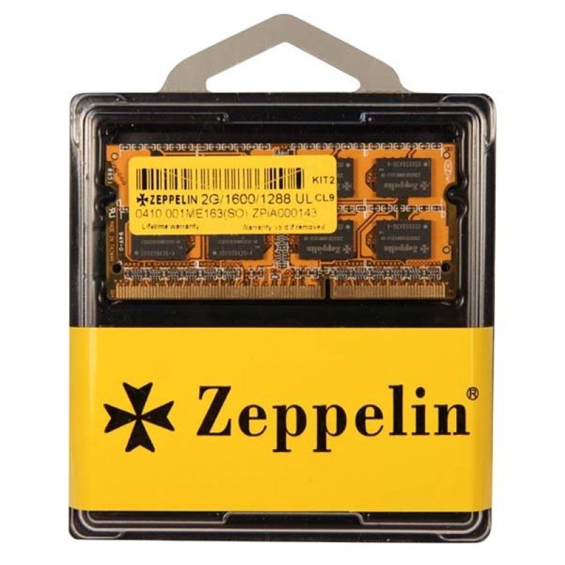 SODIMM  ZEPPELIN, DDR3 4 GB, 1600 MHz, 
