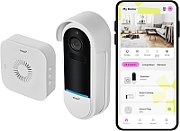 Wireless video doorbell OMAJIN OVD-01-EU White  Black