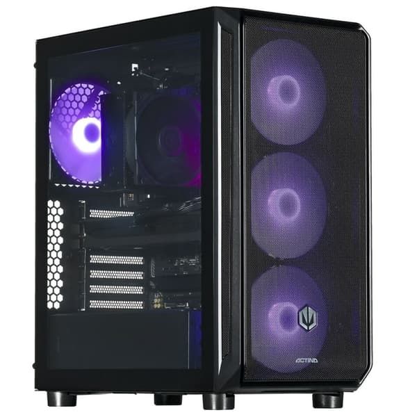 Desktop PC Actina Midi Tower, AMD 8700F (8 C / 16 T, 4.1 GHz - 5 GHz), 32 GB RAM, 2 TB SSD, NVIDIA GeForce RTX 5070 12 GB, Fara sistem de operare