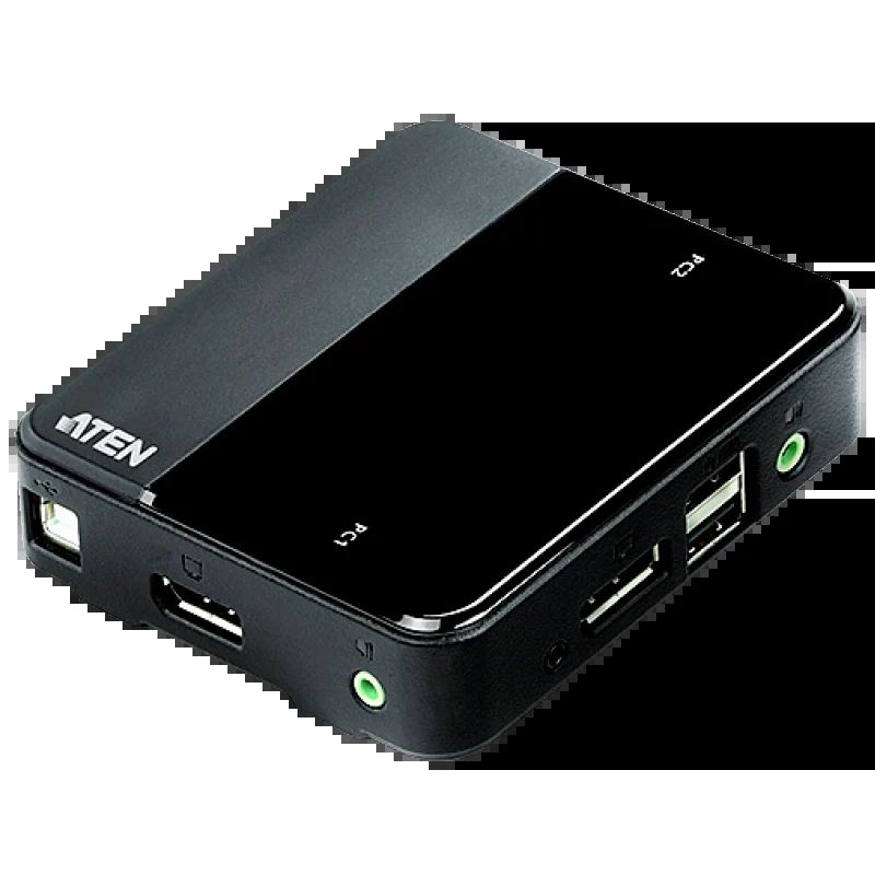 ATEN CS782DP-AT switch-uri pentru tastatură, mouse și monitor (KVM) Negru