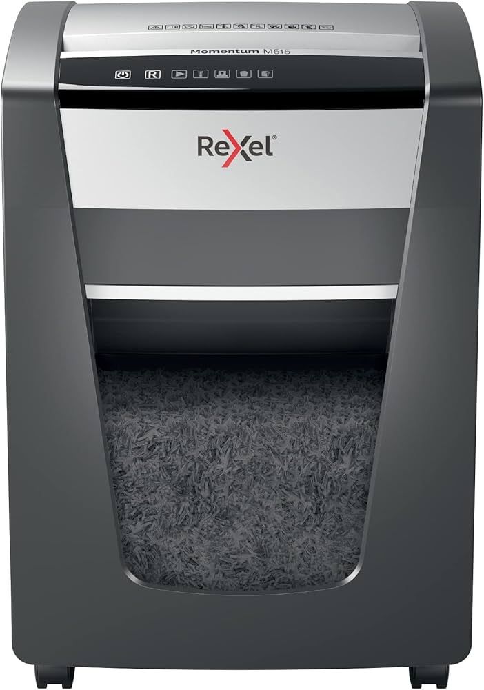Rexel Momentum M515 paper shredder Micro-cut shredding 1.5 cm Black