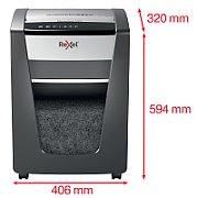 Rexel Momentum M515 paper shredder Micro-cut shredding 1.5 cm Black