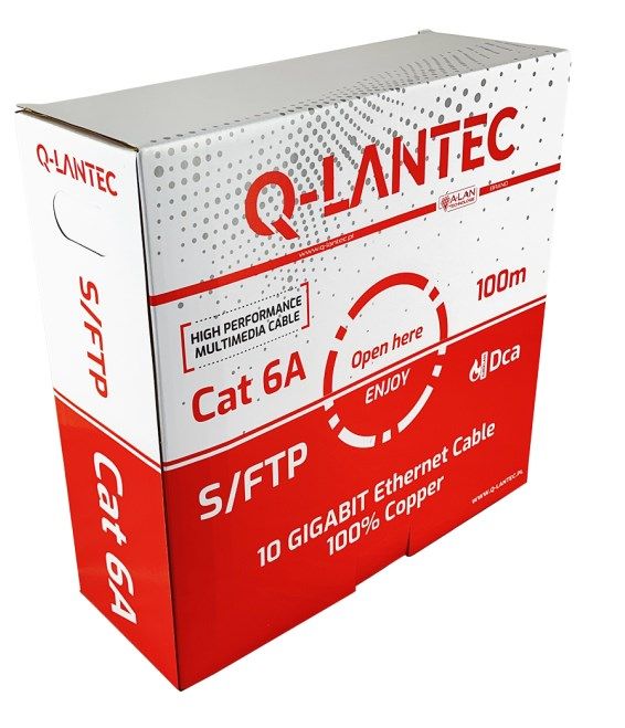 Q-LANTEC S/FTP cat.6A network cable  twisted pair  LSOH
