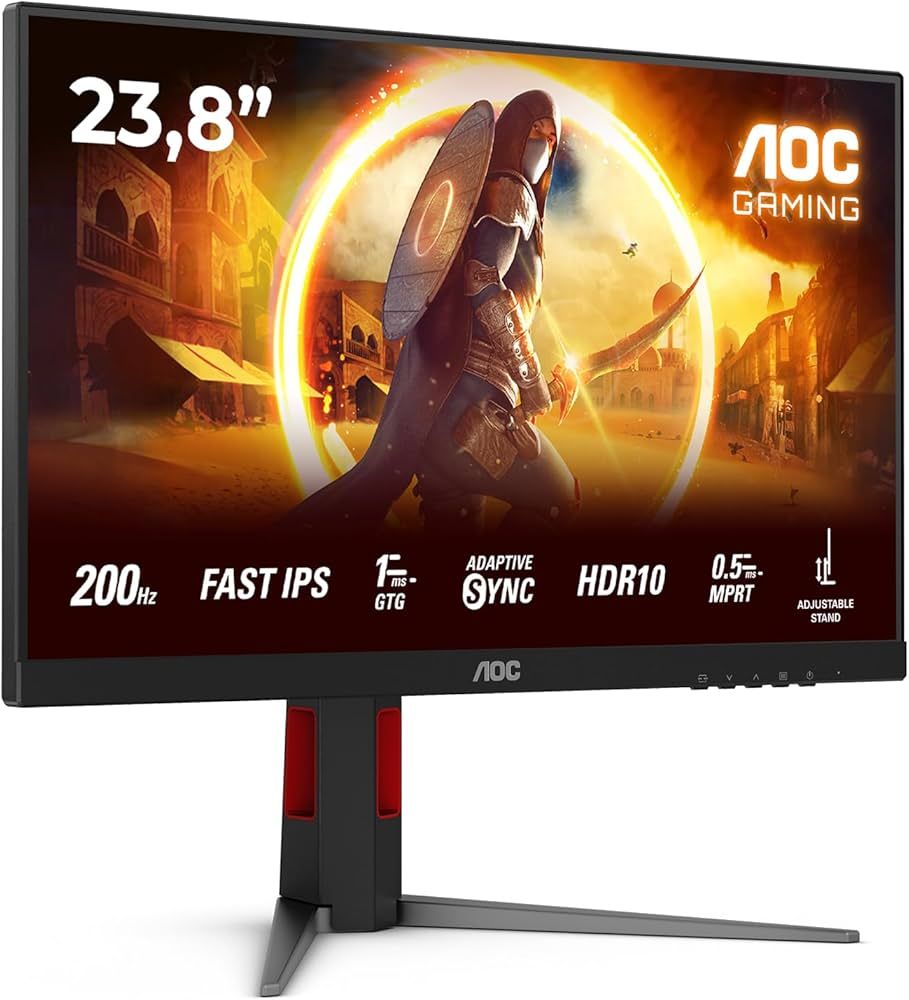AOC G4 24G4HA computer monitor 60.5 cm (23.8 ) 1920 x 1080 pixels Full HD LED Black  Red