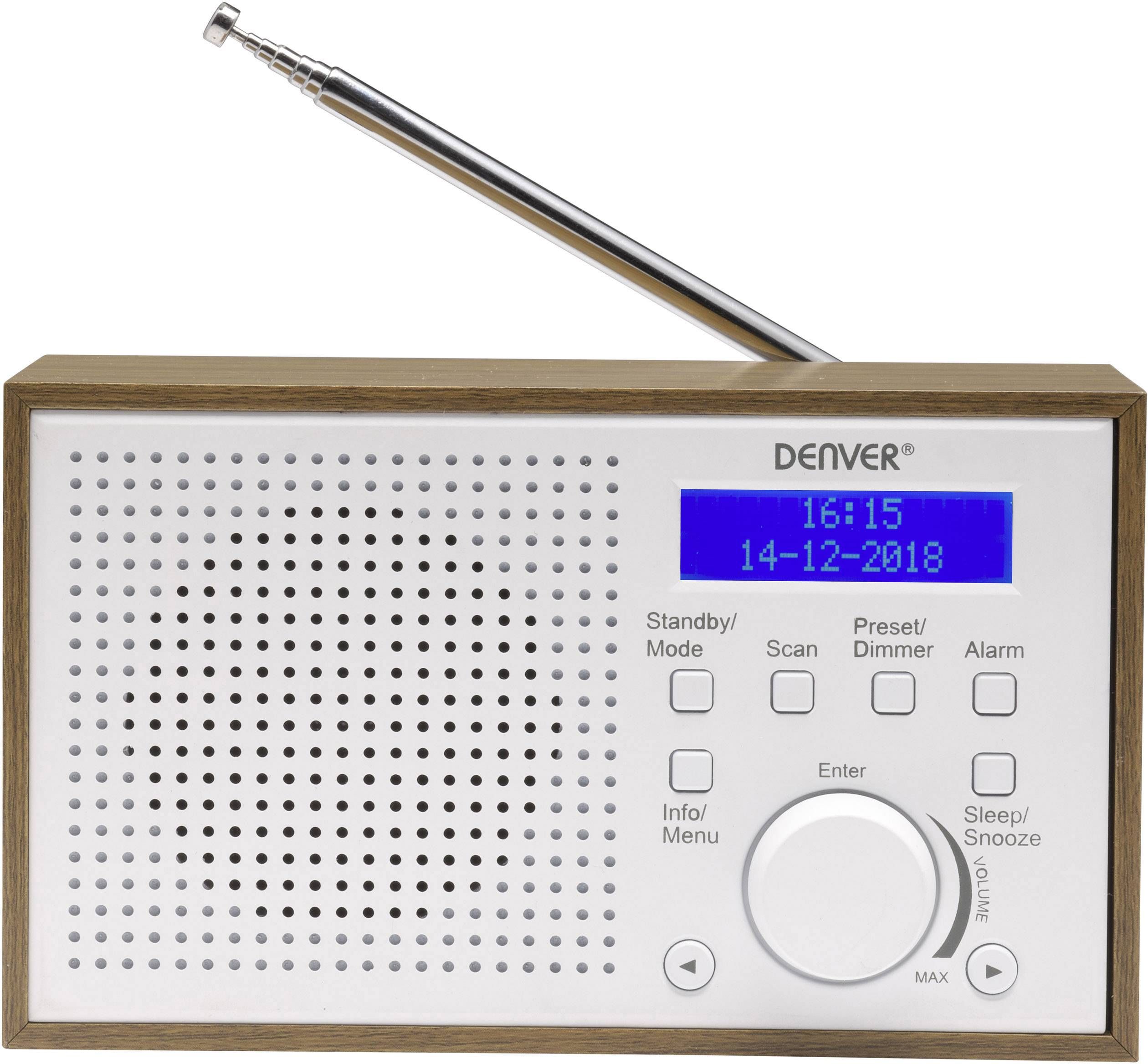 Denver DAB-46 Compact DAB+/FM Radio White