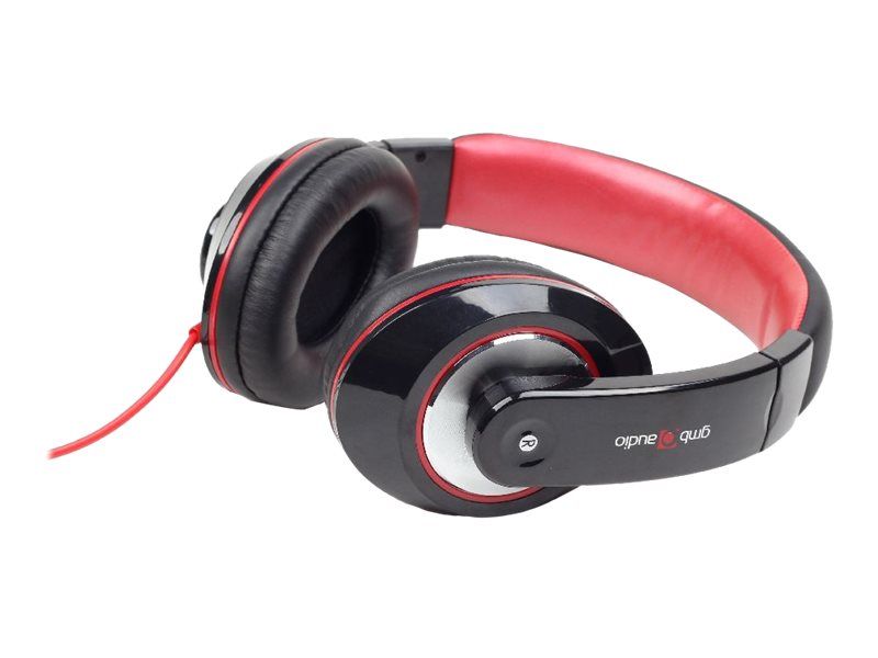 GEMBIRD MHS-BOS Gembird stereo headphones BOSTON Mini Jack black-red 1.5m_2