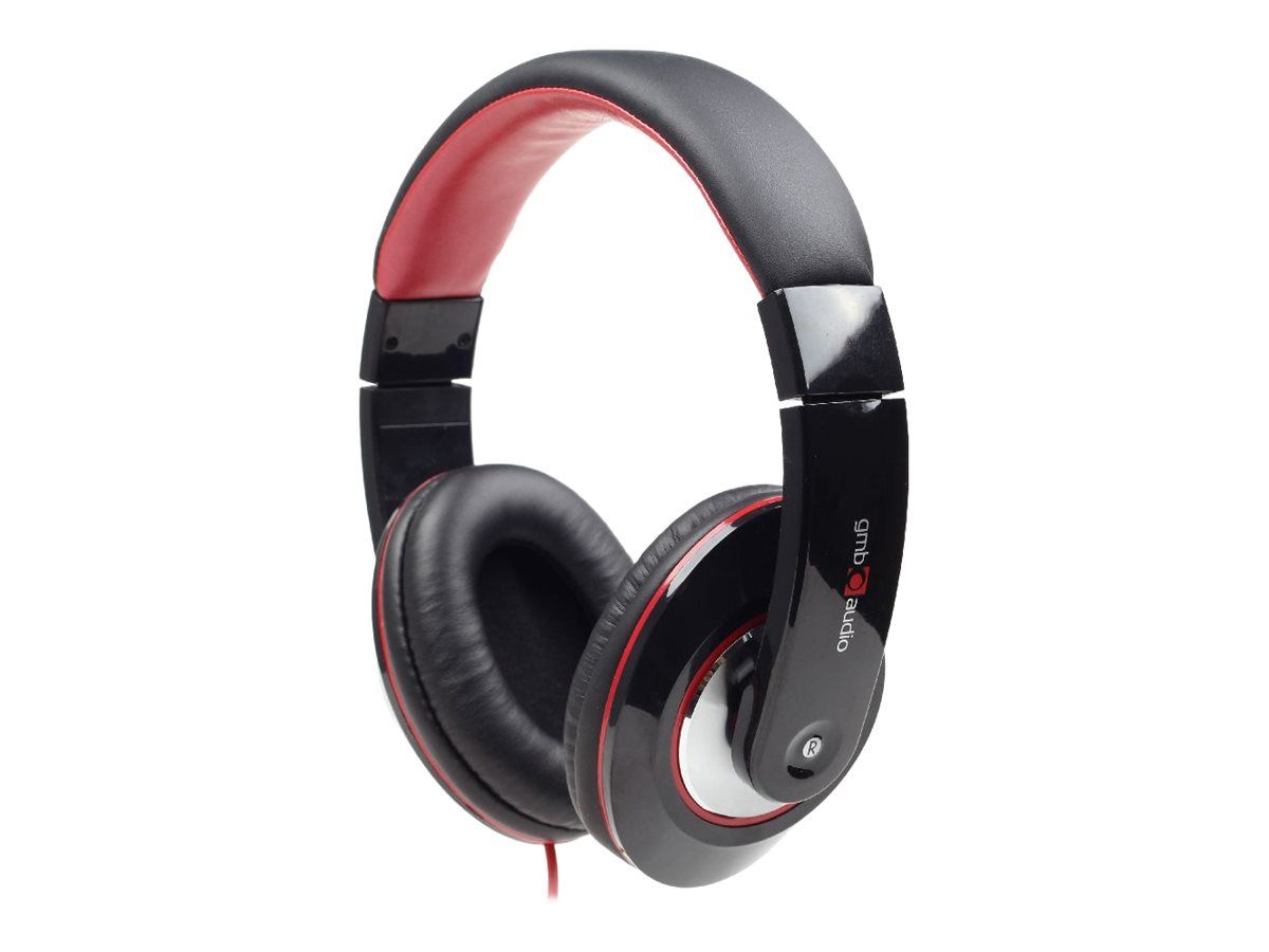 GEMBIRD MHS-BOS Gembird stereo headphones BOSTON Mini Jack black-red 1.5m_3