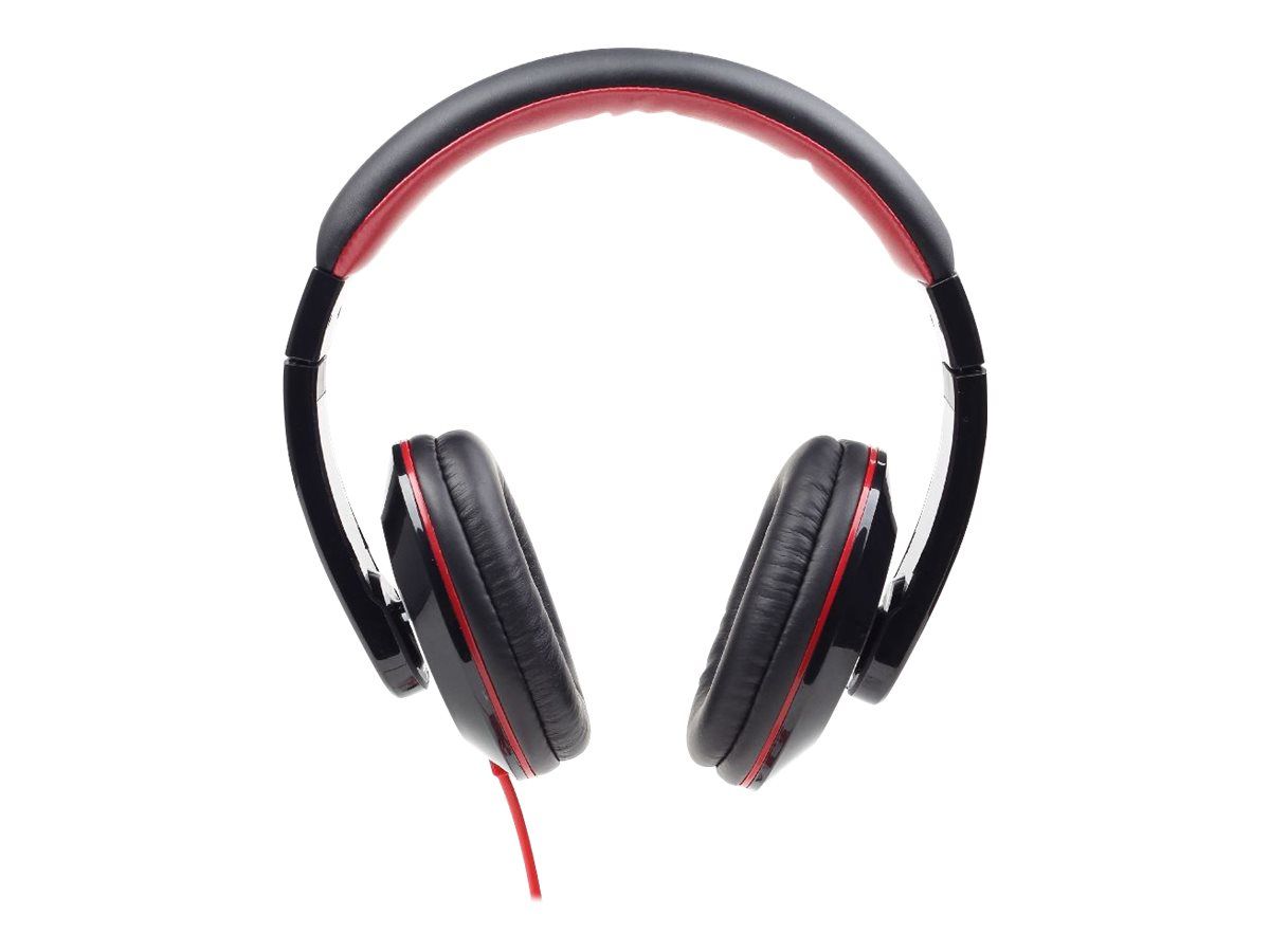 GEMBIRD MHS-BOS Gembird stereo headphones BOSTON Mini Jack black-red 1.5m_4