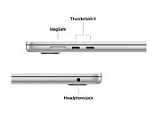 Laptop Apple MacBook Air 15 MW1H3RO/A, 15.3 inch 2880 x 1864, Apple M4 10-Core (10 C / 10 T), 16 GB RAM, 512 GB SSD, Apple 10-Core GPU, Mac OS, Silver