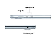 Laptop Apple MacBook Air 15 MW1H3RO/A, 15.3 inch 2880 x 1864, Apple M4 10-Core (10 C / 10 T), 16 GB RAM, 512 GB SSD, Apple 10-Core GPU, Mac OS, Sky Blue