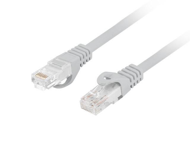 LANBERG Patchcord cat.6 UTP LSZH CU 0.25m grey Fluke passed