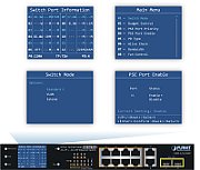 PLANET GSD-1222VHP switch-uri Fara management Gigabit Ethernet (10/100/1000) Power over Ethernet (PoE) Suport 1U Albastru