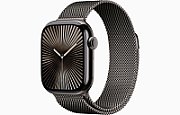 Apple Watch Series 10 GPS + Cellular 42mm Slate Titanium Case with Slate Milanese Loop