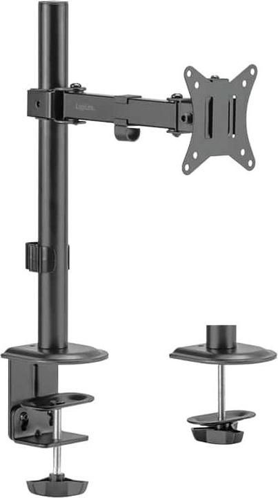 SUPORT de birou LOGILINK, pt 1 TV/monitor plat, diag. max 32 inch, rotatie, inclinare, orizontala, verticala, max 9 Kg, negru,  BP0170