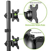 Techly ICA-LCD 2520V sistem montare monitor/stand 68,6 cm (27 ) Birou Negru