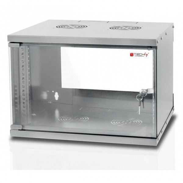 Techly I-CASE EL-1009G32 rack-uri 9U Raft montat pe perete Gri