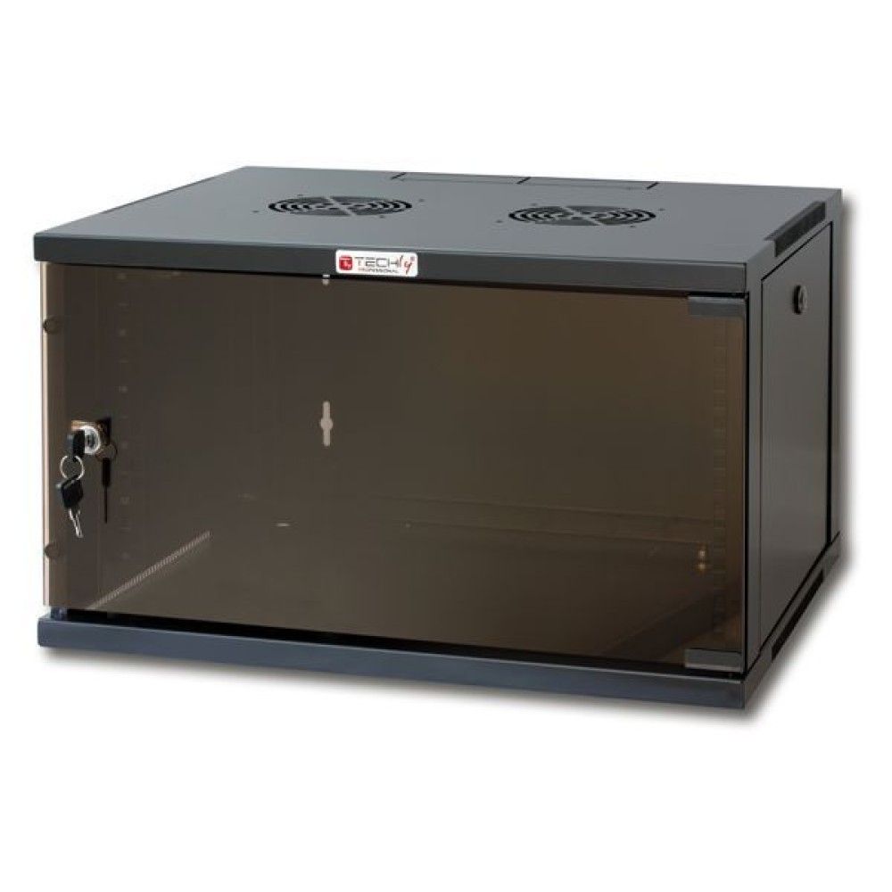 Techly I-CASE ER-1009B60 rack-uri 9U Raft montat pe perete Negru