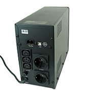 UPS GEMBIRD, Line Int. cu management, mini tower, 1200VA/720W, AVR, IEC x 3/ Schuko x 2, 2 x baterie 12V/7Ah, display LCD, back-up 1 - 10 min., 