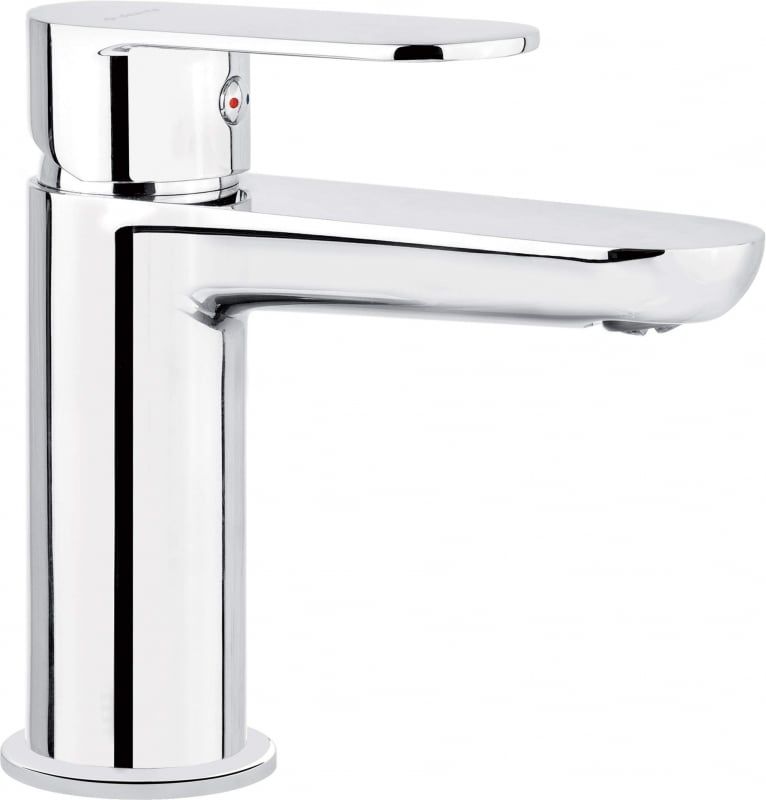Basin mixer with temperature limitation