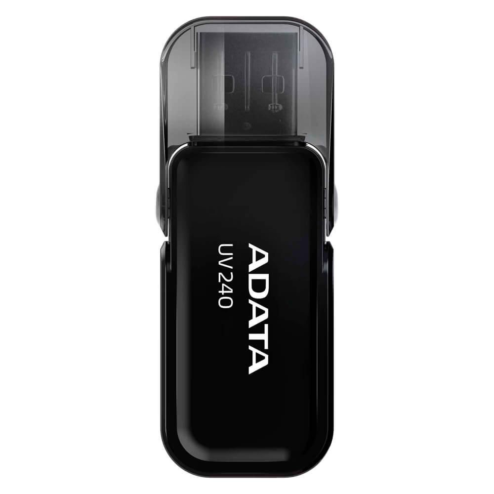 MEMORIE USB 2.0 ADATA 64 GB, retractabila, carcasa plastic, alb / albastru, 