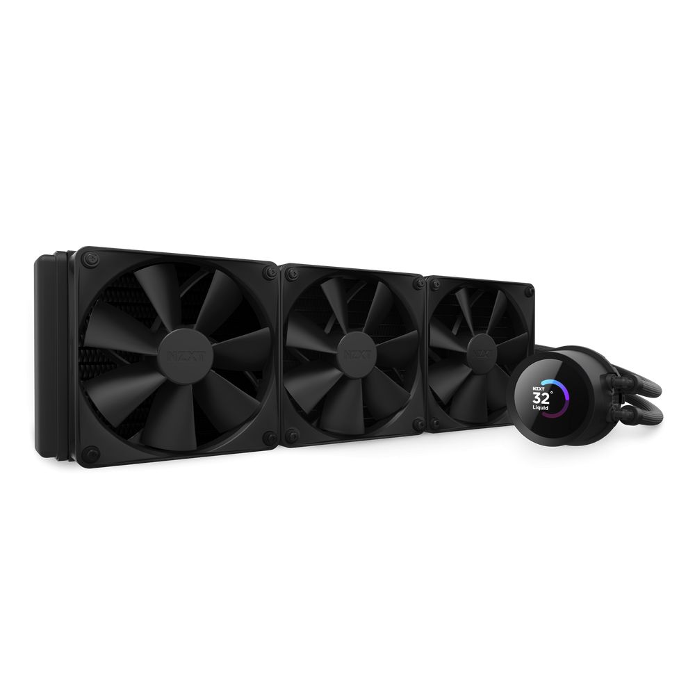 Kraken Plus 360 V2, 360mm, pompa cu ecran LCD, Intel/ AMD, Negru
