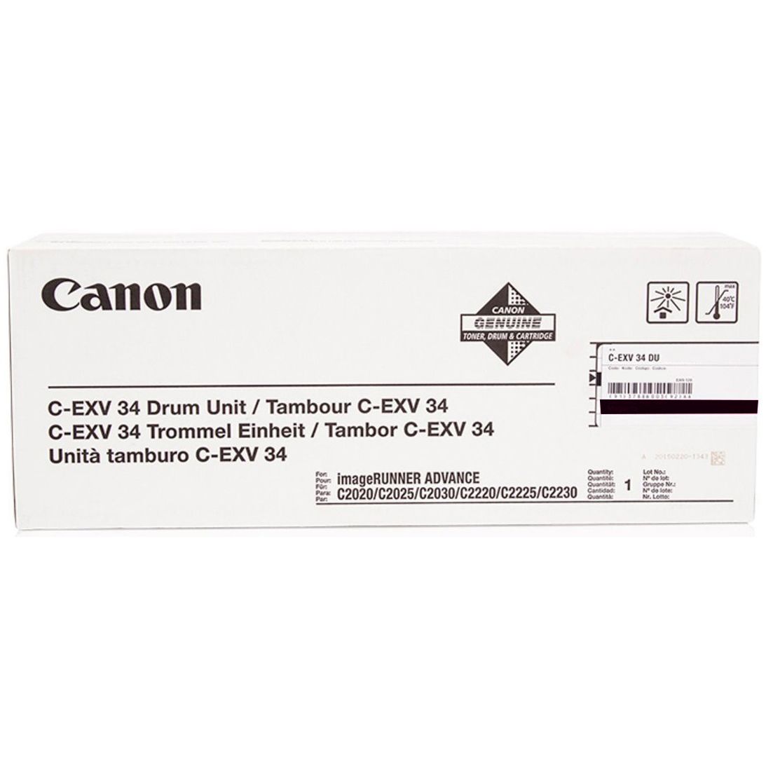Cilindru Canon 3786B003 ,Negru ,43 000 pagini ,Original (CEXV34BK)
