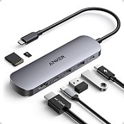 Canyon Laptop stands with hub, TYPE C F to HDMI2.0+2USB3.0+USBC3.0+RJ45+PD, TYEP C TO C cable 1m white with Emarker: HUSB332A, Material: Aluminum case+ABS+PS, Size: 245x240x27.2+/-0.3mm, Weight:1304g