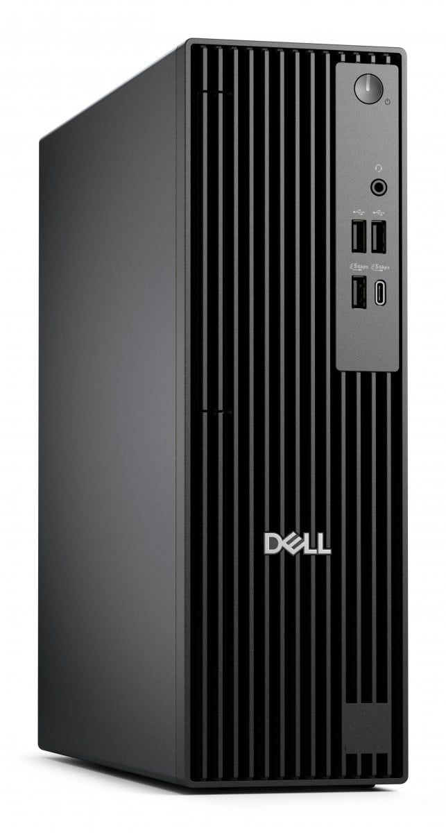 Desktop PC Dell Pro QCS1250, Intel Core Ultra 5 - 235 (14 C / 14 T, 2.9 GHz - 5 GHz, 24 MB cache), 16 GB RAM, 512 GB SSD, Fara unitate optica, Intel Graphics, 180 W, Windows 11 Pro