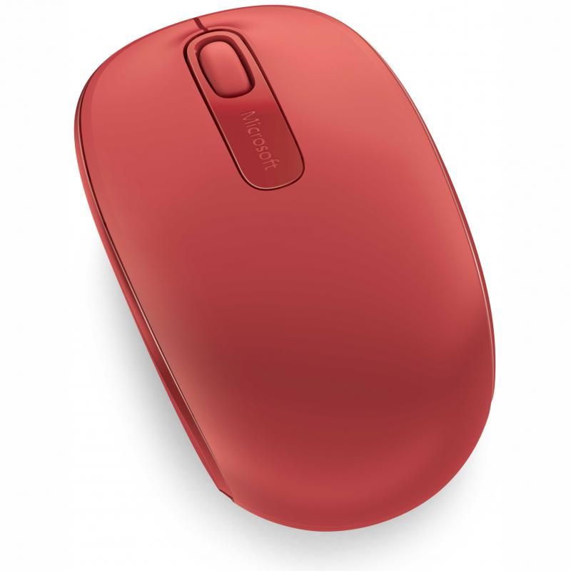 Mouse Microsoft Mobile 1850, Wireless Optic, Rosu_1