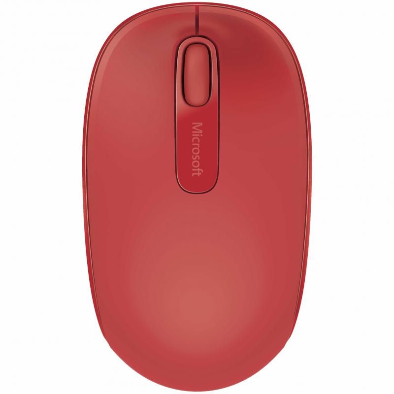 Mouse Microsoft Mobile 1850, Wireless Optic, Rosu_2