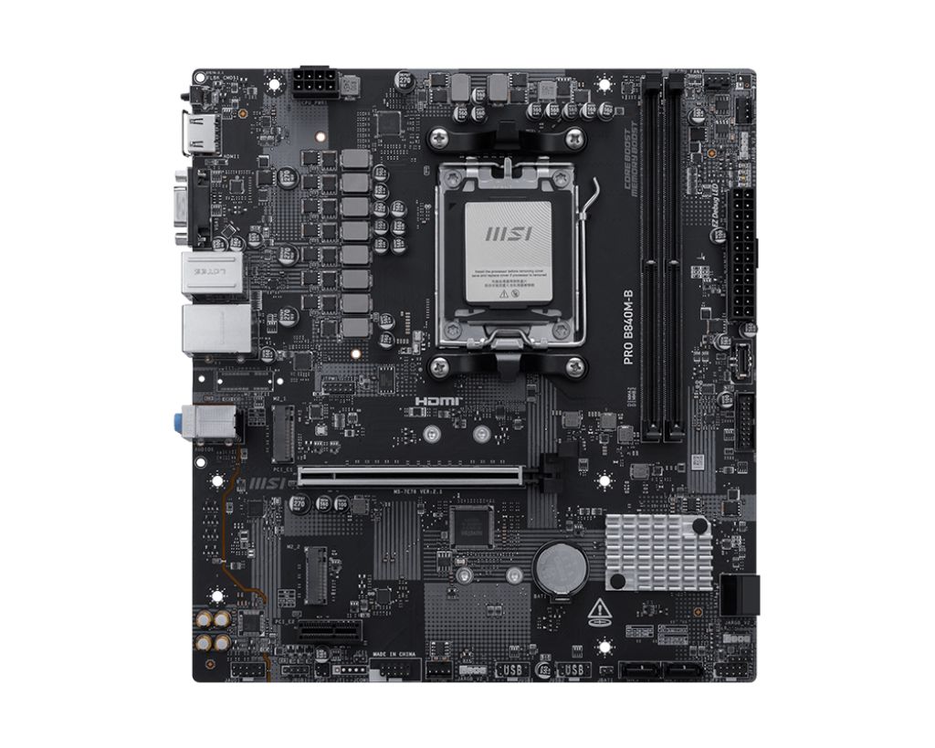 MSI PRO B840M-B motherboard AMD B840 Socket AM5 micro ATX