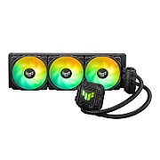 Cooler Procesor ASUS TUF GAMING LC III 360 ARGB NEGRU, marime radiator 397mm, 3x120mm, viteza ventilatoare 650-2600 RPM +/- 10%, Suport AMD: AM5 AM4, suport INTEL: LGA 1851/1700/1200