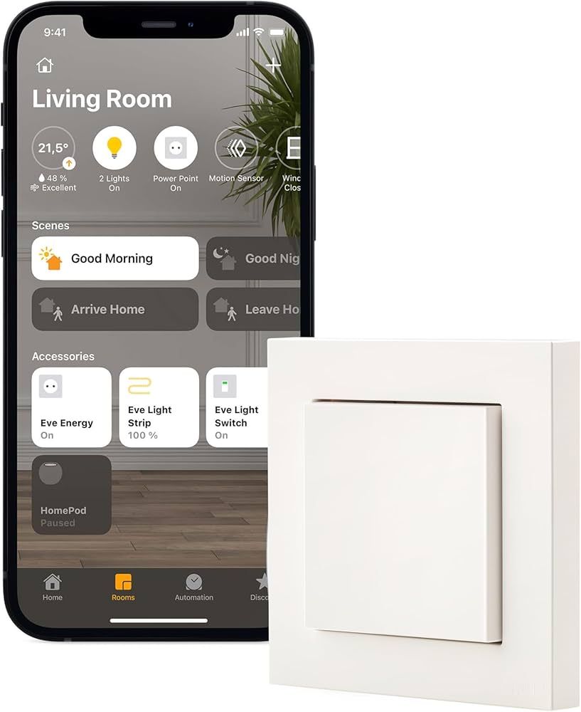 Eve Light Switch Connected Wall Switch - Thread compatible