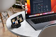 Satechi Vegan-Leather Magnetic Wallet Stand (iPhone 12/13/14/15 all models) - Black