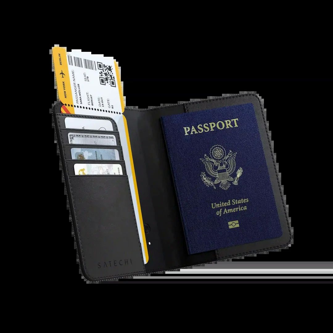 Satechi Vegan-Leather FindAll Passport Cover - Sand