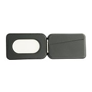 Dviced Leather magsafe foldable cardholder - Black